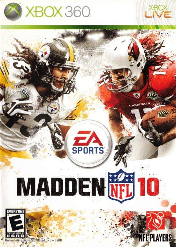 Madden NFL 10 box art for Xbox 360